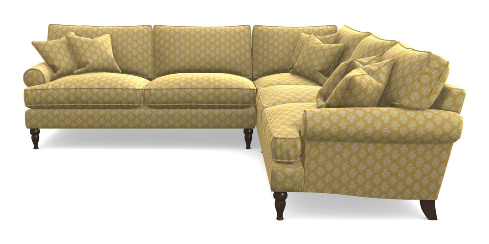 Product photograph of Cooksbridge Corner Sofa Lhf In Cloth 21 - Coral 1 - Canary from Sofas and Stuff Limited