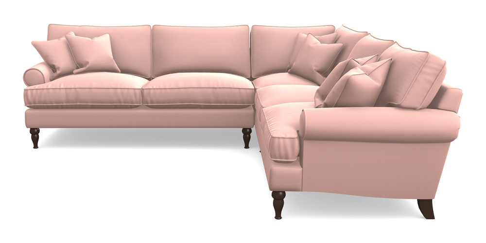 Product photograph of Cooksbridge Corner Sofa Lhf In Clever Glossy Velvet - Tutu from Sofas and Stuff Limited