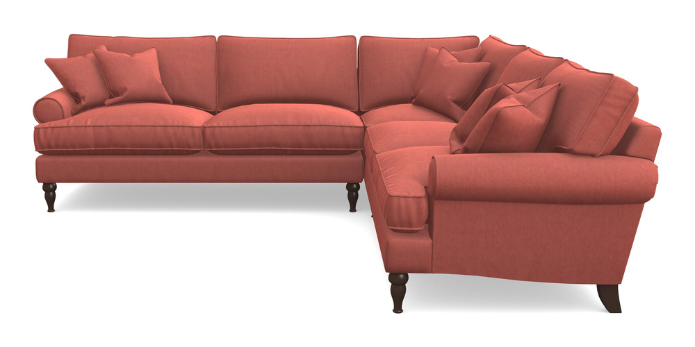 Product photograph of Cooksbridge Corner Sofa Lhf In Clever Tough And Eco Velvet - Damson from Sofas and Stuff Limited