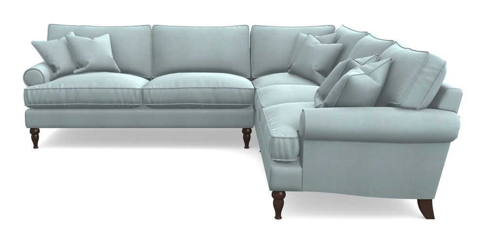 Product photograph of Cooksbridge Corner Sofa Lhf In Clever Tough And Eco Velvet - Mineral from Sofas and Stuff Limited