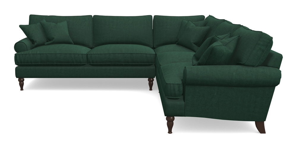 Product photograph of Cooksbridge Corner Sofa Lhf In Clever Tough And Eco Velvet - Pine from Sofas and Stuff Limited