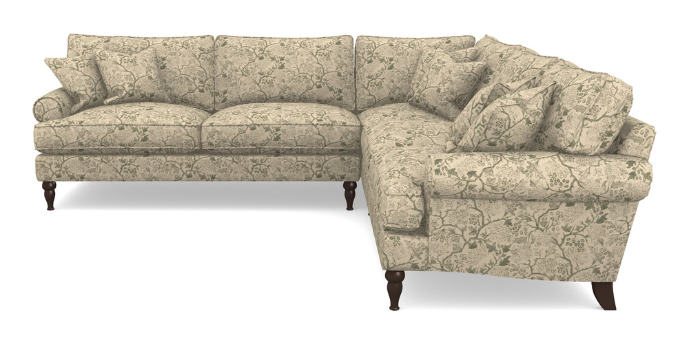 Product photograph of Cooksbridge Corner Sofa Lhf In Rhs Collection - Gertrude Jekyll Linen Cotton Blend - Green from Sofas and Stuff Limited