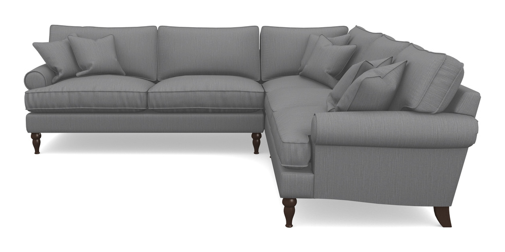 Product photograph of Cooksbridge Corner Sofa Lhf In Herringbone - Thunder from Sofas and Stuff Limited