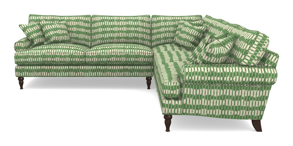 Product photograph of Cooksbridge Corner Sofa Lhf In V A Brompton Collection - Ikat - Basil from Sofas and Stuff Limited