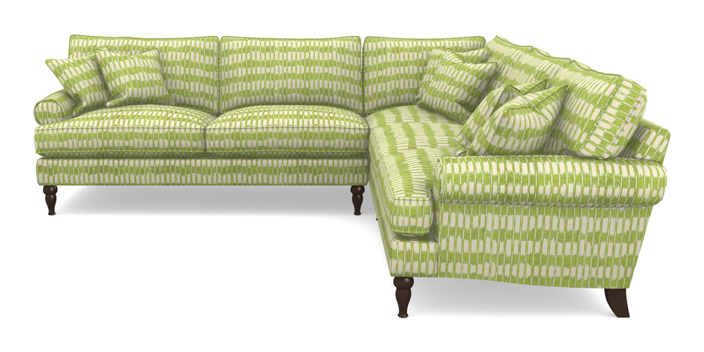 Product photograph of Cooksbridge Corner Sofa Lhf In V A Brompton Collection - Ikat - Lime from Sofas and Stuff Limited