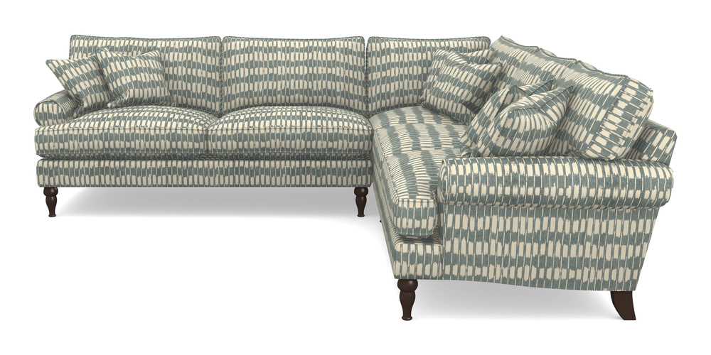 Product photograph of Cooksbridge Corner Sofa Lhf In V A Brompton Collection - Ikat - Pebble from Sofas and Stuff Limited