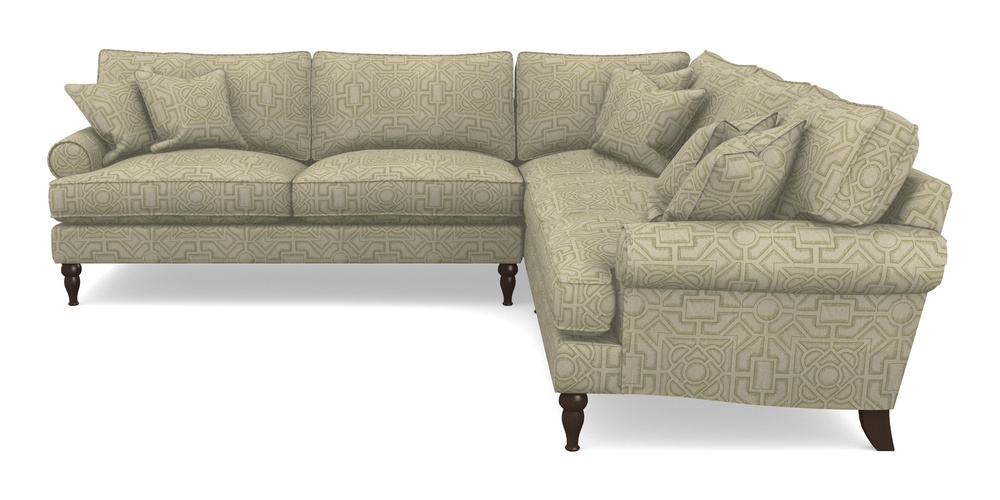 Product photograph of Cooksbridge Corner Sofa Lhf In Rhs Collection - Large Knot Garden Linen - Olive from Sofas and Stuff Limited