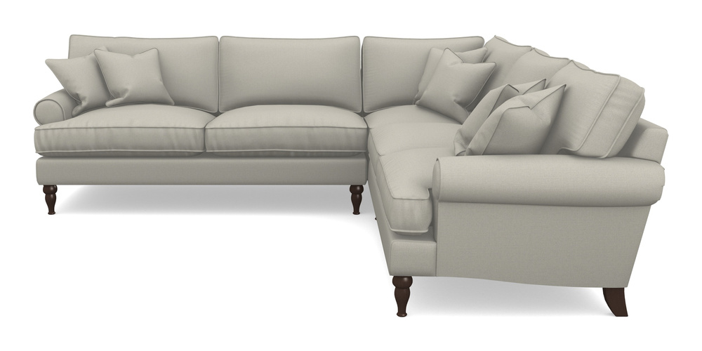 Product photograph of Cooksbridge Corner Sofa Lhf In Plain Linen Cotton - Baby Elephant from Sofas and Stuff Limited