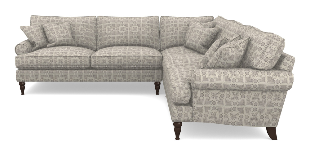 Product photograph of Cooksbridge Corner Sofa Lhf In Rhs Collection - Small Knot Garden Cotton Weave - Grey from Sofas and Stuff Limited