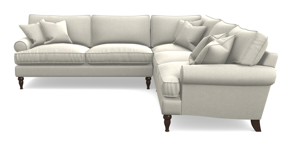 Product photograph of Cooksbridge Corner Sofa Lhf In Super Soft Velvet - Linen from Sofas and Stuff Limited