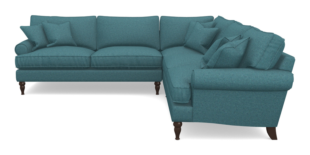 Product photograph of Cooksbridge Corner Sofa Lhf In Soft Wool - Cerulean from Sofas and Stuff Limited