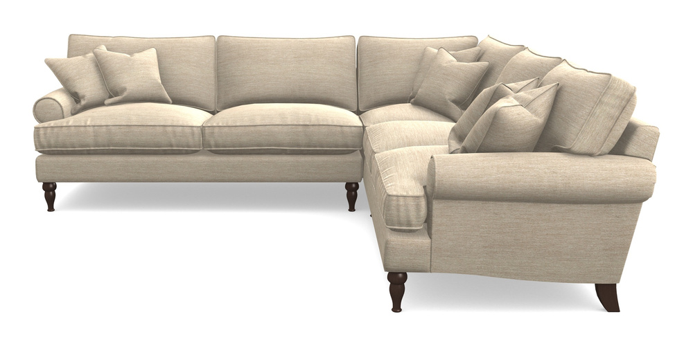 Product photograph of Cooksbridge Corner Sofa Lhf In Textured Velvet - Almond from Sofas and Stuff Limited