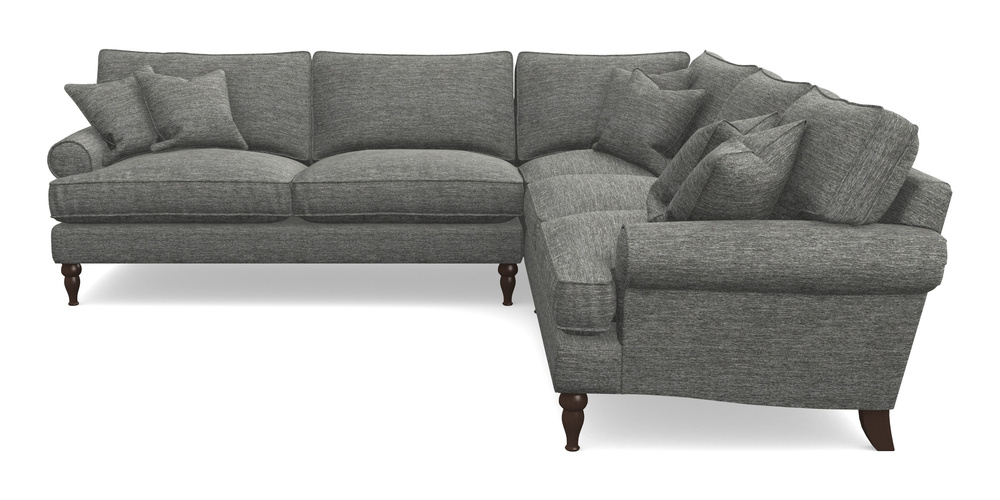 Product photograph of Cooksbridge Corner Sofa Lhf In Textured Velvet - Slate from Sofas and Stuff Limited