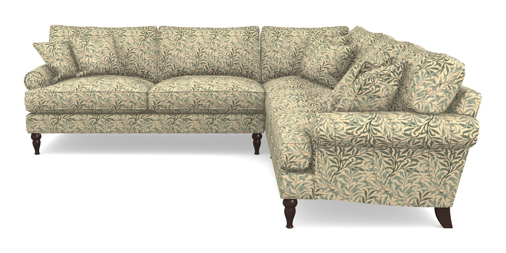 Product photograph of Cooksbridge Corner Sofa Lhf In William Morris Collection - Willow Boughs - Cream Pale Green from Sofas and Stuff Limited