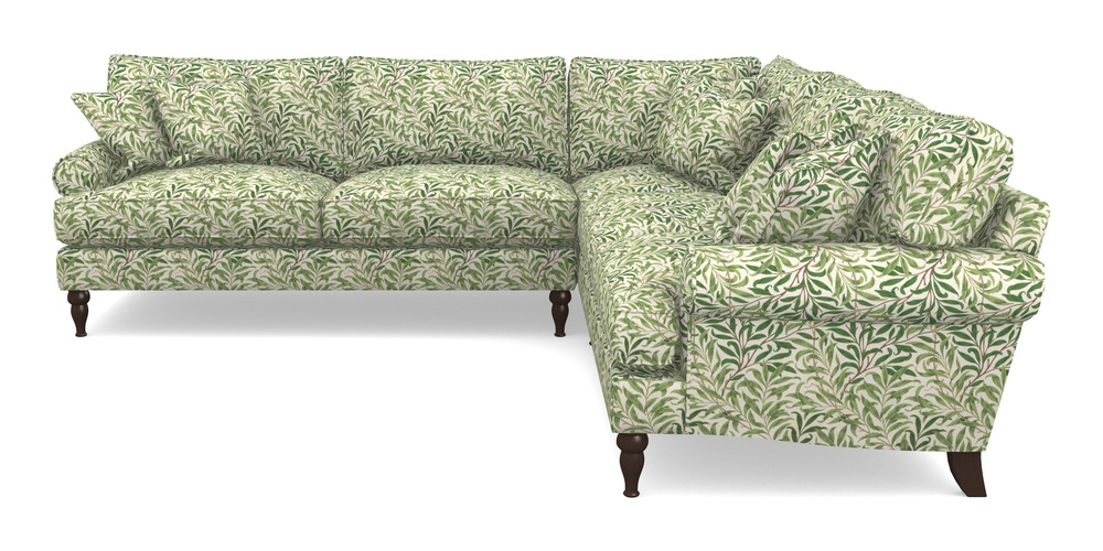 Product photograph of Cooksbridge Corner Sofa Lhf In William Morris Collection - Willow Boughs - Leaf Green from Sofas and Stuff Limited