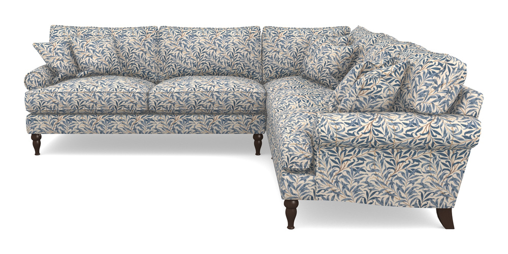 Product photograph of Cooksbridge Corner Sofa Lhf In William Morris Collection - Willow Boughs - Woad from Sofas and Stuff Limited