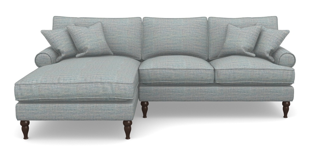 Product photograph of Cooksbridge Chaise Sofa Lhf In Basket Weave - Blue from Sofas and Stuff Limited