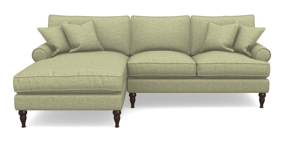 Product photograph of Cooksbridge Chaise Sofa Lhf In Basket Weave - Sage from Sofas and Stuff Limited