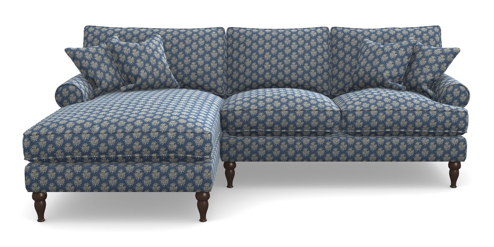 Product photograph of Cooksbridge Chaise Sofa Lhf In Cloth 21 - Coral 1 - Bilberry from Sofas and Stuff Limited