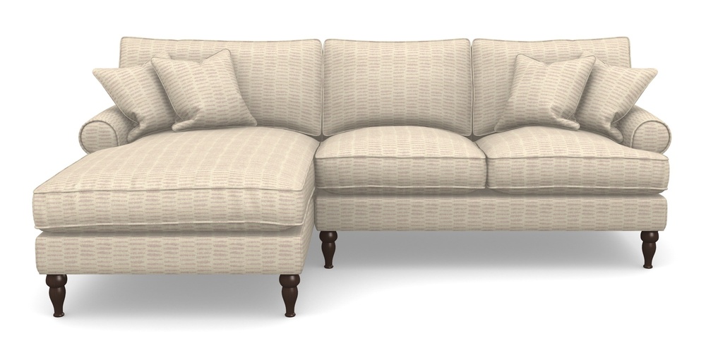 Product photograph of Cooksbridge Chaise Sofa Lhf In Cloth 18 - Daub - Rose from Sofas and Stuff Limited