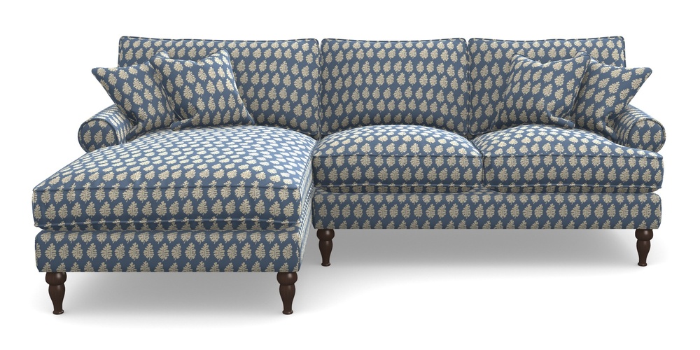 Product photograph of Cooksbridge Chaise Sofa Lhf In Cloth 21 - Oak Leaf - Bilberry from Sofas and Stuff Limited