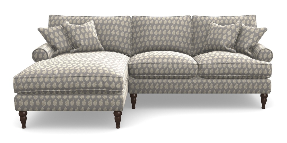 Product photograph of Cooksbridge Chaise Sofa Lhf In Cloth 21 - Oak Leaf - Magnesium from Sofas and Stuff Limited