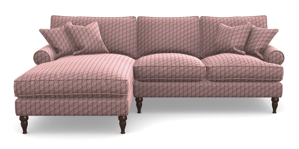 Product photograph of Cooksbridge Chaise Sofa Lhf In Cloth 21 - Spring Twig - Cassis from Sofas and Stuff Limited