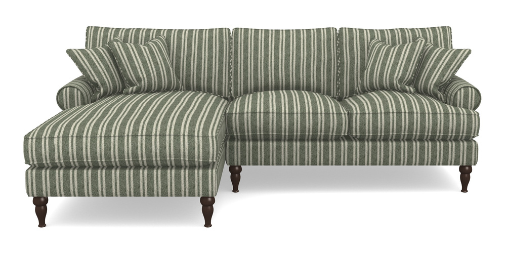 Product photograph of Cooksbridge Chaise Sofa Lhf In Cloth 22 - Barcode - Courgette from Sofas and Stuff Limited