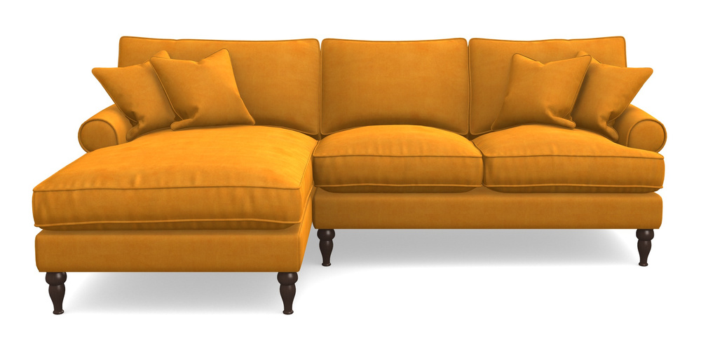 Product photograph of Cooksbridge Chaise Sofa Lhf In Clever Tough And Eco Velvet - Spice from Sofas and Stuff Limited