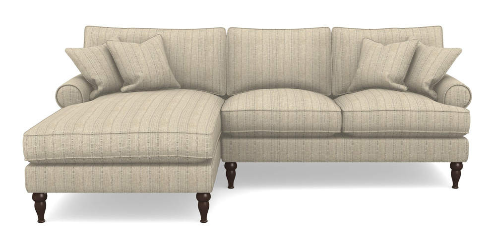 Product photograph of Cooksbridge Chaise Sofa Lhf In Cloth 20 - Design 1 - Natural Herringbone from Sofas and Stuff Limited