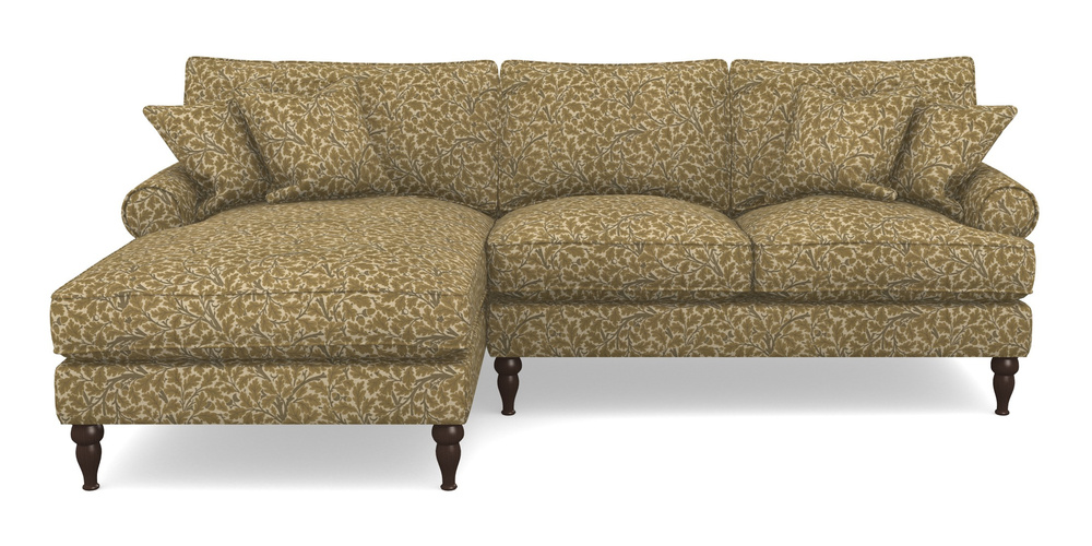 Product photograph of Cooksbridge Chaise Sofa Lhf In V A Drawn From Nature Collection - Oak Tree - Gold from Sofas and Stuff Limited