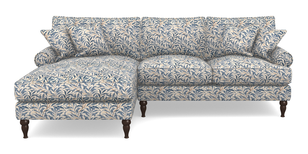 Product photograph of Cooksbridge Chaise Sofa Lhf In William Morris Collection - Willow Boughs - Woad from Sofas and Stuff Limited