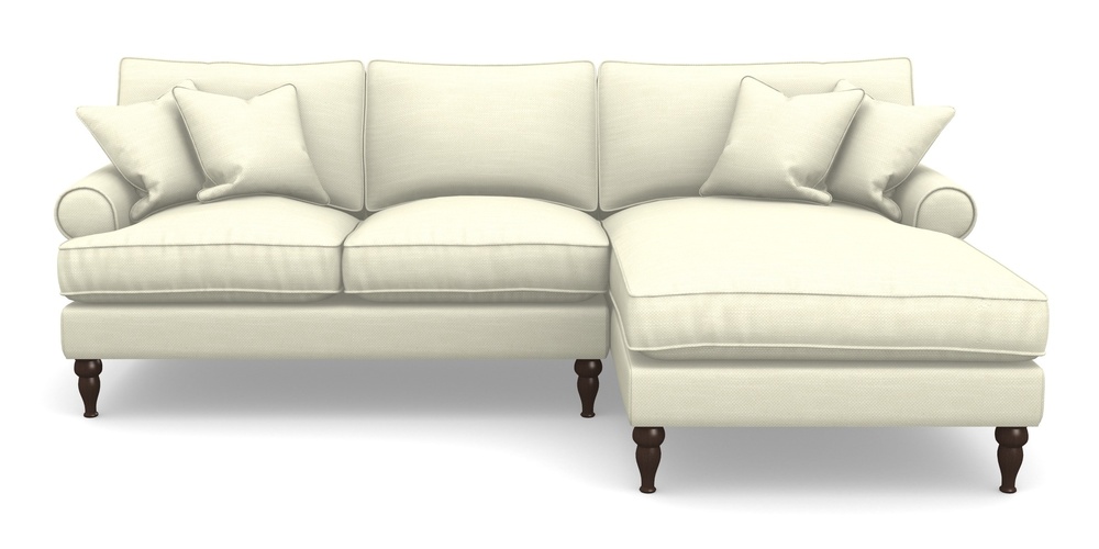 Product photograph of Cooksbridge Chaise Sofa Rhf In Basket Weave - Cream from Sofas and Stuff Limited