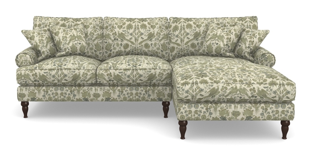 Product photograph of Cooksbridge Chaise Sofa Rhf In V A Brompton Collection - Coromandel - Basil from Sofas and Stuff Limited