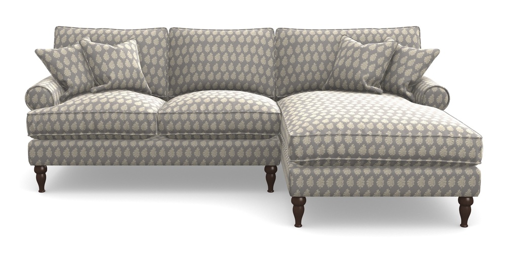 Product photograph of Cooksbridge Chaise Sofa Rhf In Cloth 21 - Oak Leaf - Magnesium from Sofas and Stuff Limited