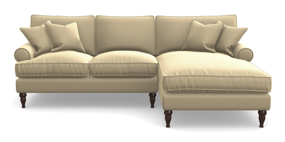 Product photograph of Cooksbridge Chaise Sofa Rhf In Cloth 21 - Simple Stripe - Quince from Sofas and Stuff Limited