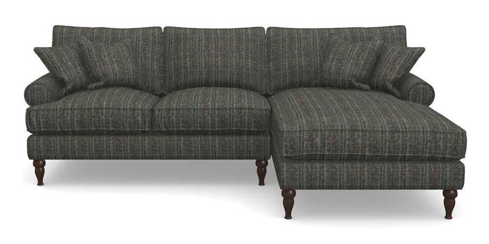 Product photograph of Cooksbridge Chaise Sofa Rhf In Harris Tweed House - Harris Tweed House Grey from Sofas and Stuff Limited