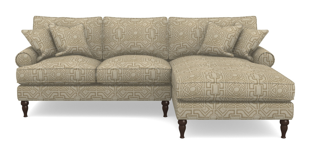 Product photograph of Cooksbridge Chaise Sofa Rhf In Rhs Collection - Large Knot Garden Linen - Gold from Sofas and Stuff Limited