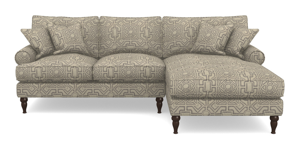 Product photograph of Cooksbridge Chaise Sofa Rhf In Rhs Collection - Large Knot Garden Linen - Grey from Sofas and Stuff Limited