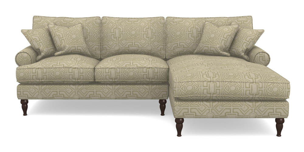 Product photograph of Cooksbridge Chaise Sofa Rhf In Rhs Collection - Large Knot Garden Linen - Olive from Sofas and Stuff Limited