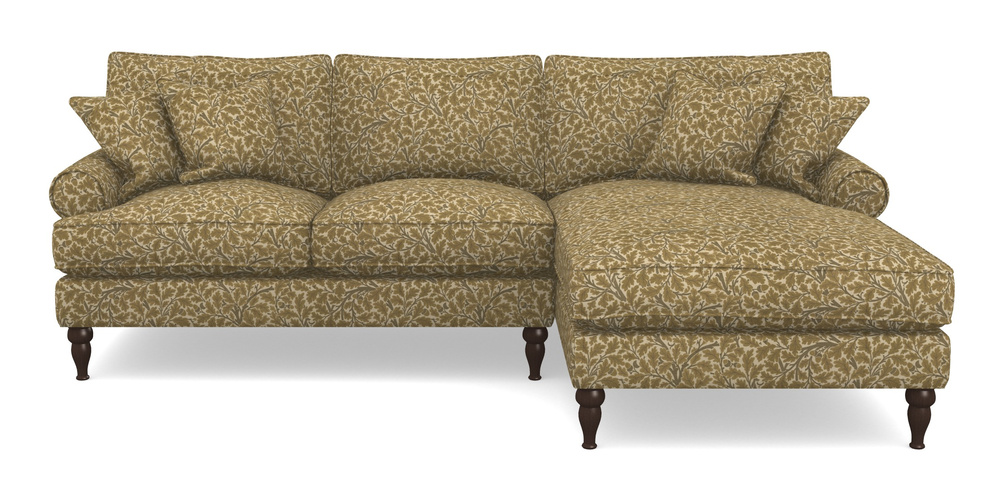 Product photograph of Cooksbridge Chaise Sofa Rhf In V A Drawn From Nature Collection - Oak Tree - Gold from Sofas and Stuff Limited