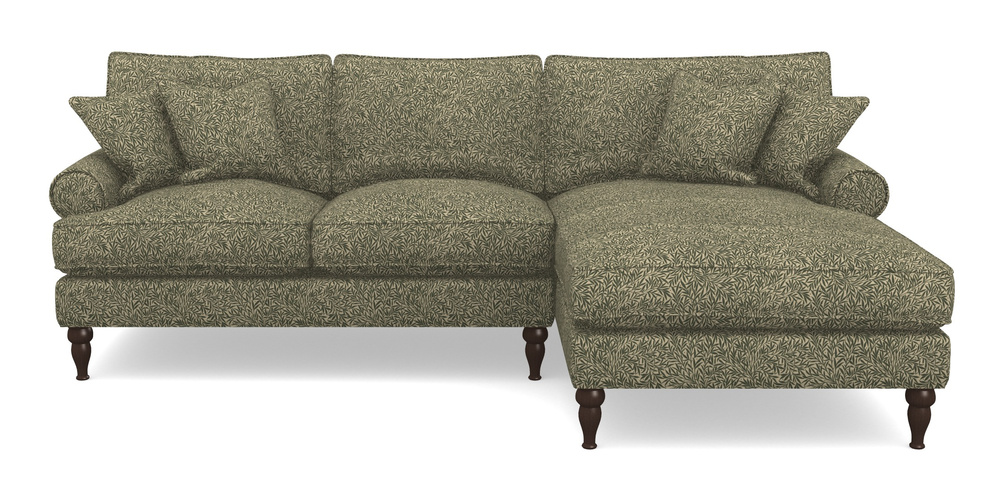 Product photograph of Cooksbridge Chaise Sofa Rhf In V A Drawn From Nature Collection - Willow - Dark Green from Sofas and Stuff Limited