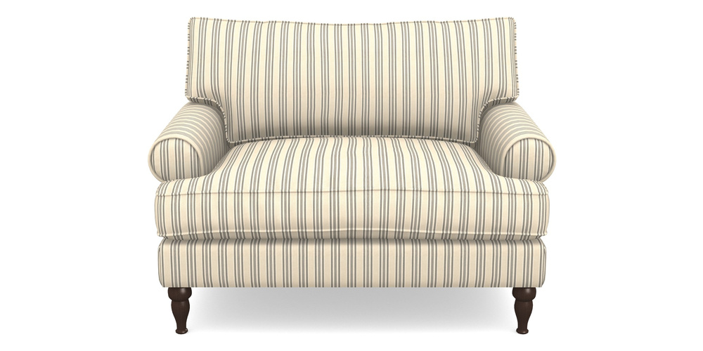 Product photograph of Cooksbridge Snuggler In Cloth 22 - Racing Stripes Ayr - Charcoal from Sofas and Stuff Limited