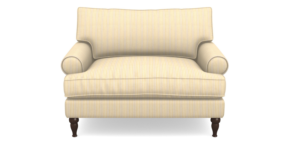 Product photograph of Cooksbridge Snuggler In Cloth 22 - Racing Stripes Ayr - Lemon from Sofas and Stuff Limited