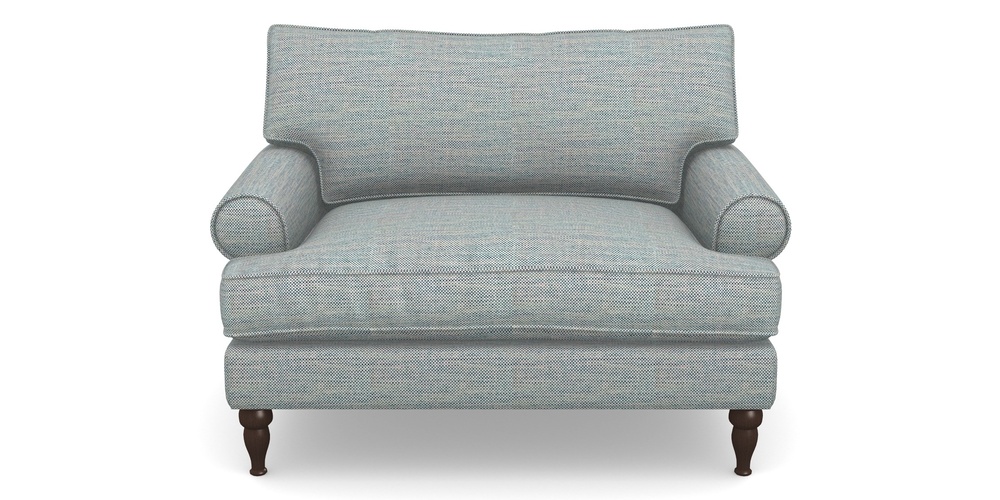 Product photograph of Cooksbridge Snuggler In Basket Weave - Blue from Sofas and Stuff Limited