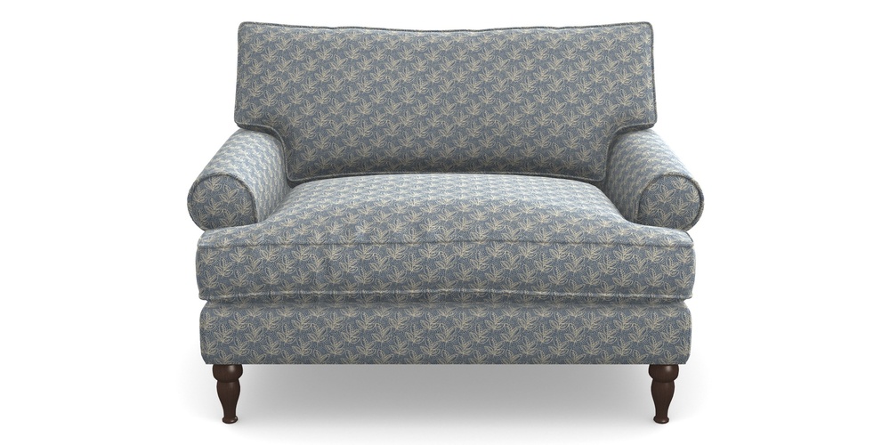 Product photograph of Cooksbridge Snuggler In Cloth 21 - Decorative Leaf - Bilberry from Sofas and Stuff Limited