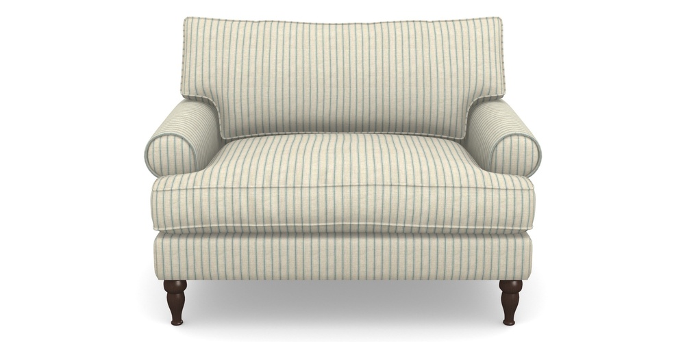 Product photograph of Cooksbridge Snuggler In Cloth 18 Stripes - Ticking - Basil from Sofas and Stuff Limited