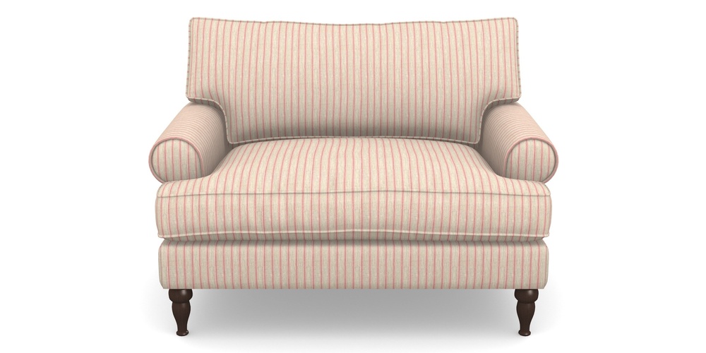 Product photograph of Cooksbridge Snuggler In Cloth 18 Stripes - Ticking - Cranberry from Sofas and Stuff Limited