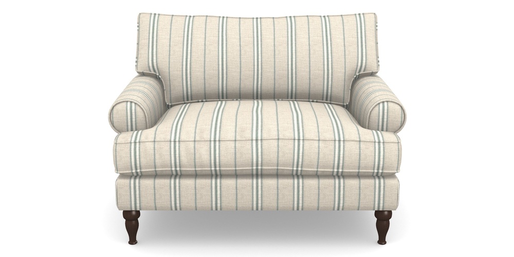 Product photograph of Cooksbridge Snuggler In Cloth 18 Stripes - Regimental - Basil from Sofas and Stuff Limited