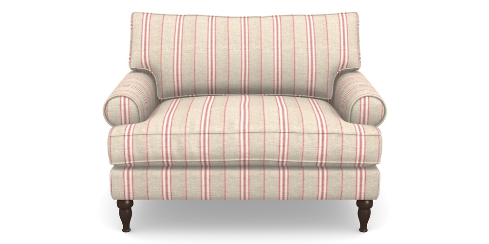 Product photograph of Cooksbridge Snuggler In Cloth 18 Stripes - Regimental - Cranberry from Sofas and Stuff Limited